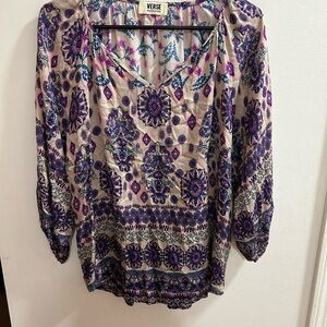 Verse Women's‎ Multicolor Bohemian Blouse